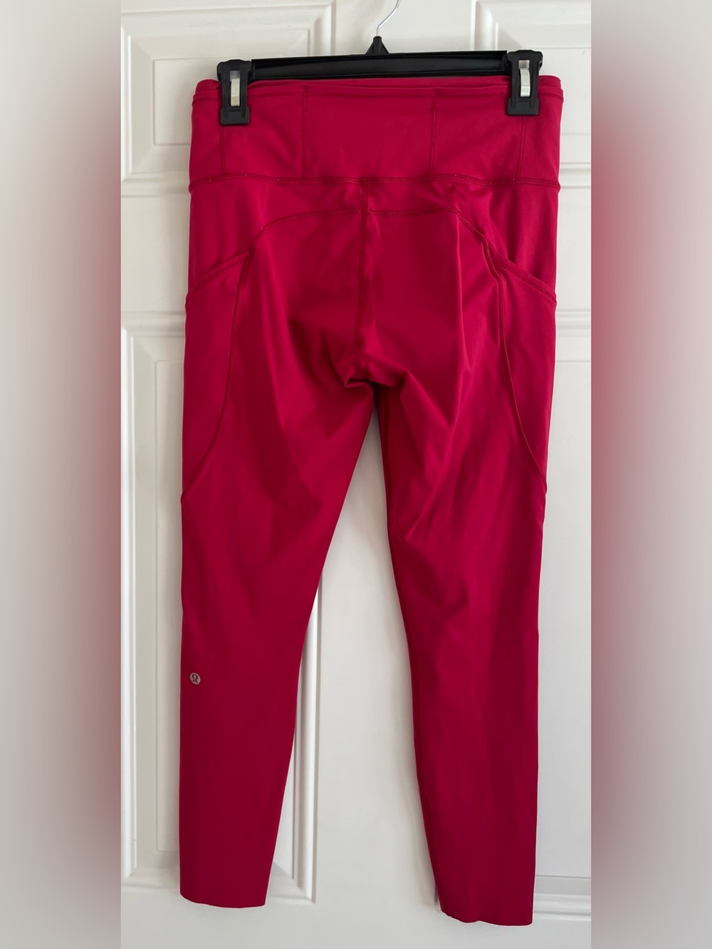 Lululemon Fast Free HR Tight Nulux Leggings Women’s 8 Red Activewear Gym Yoga